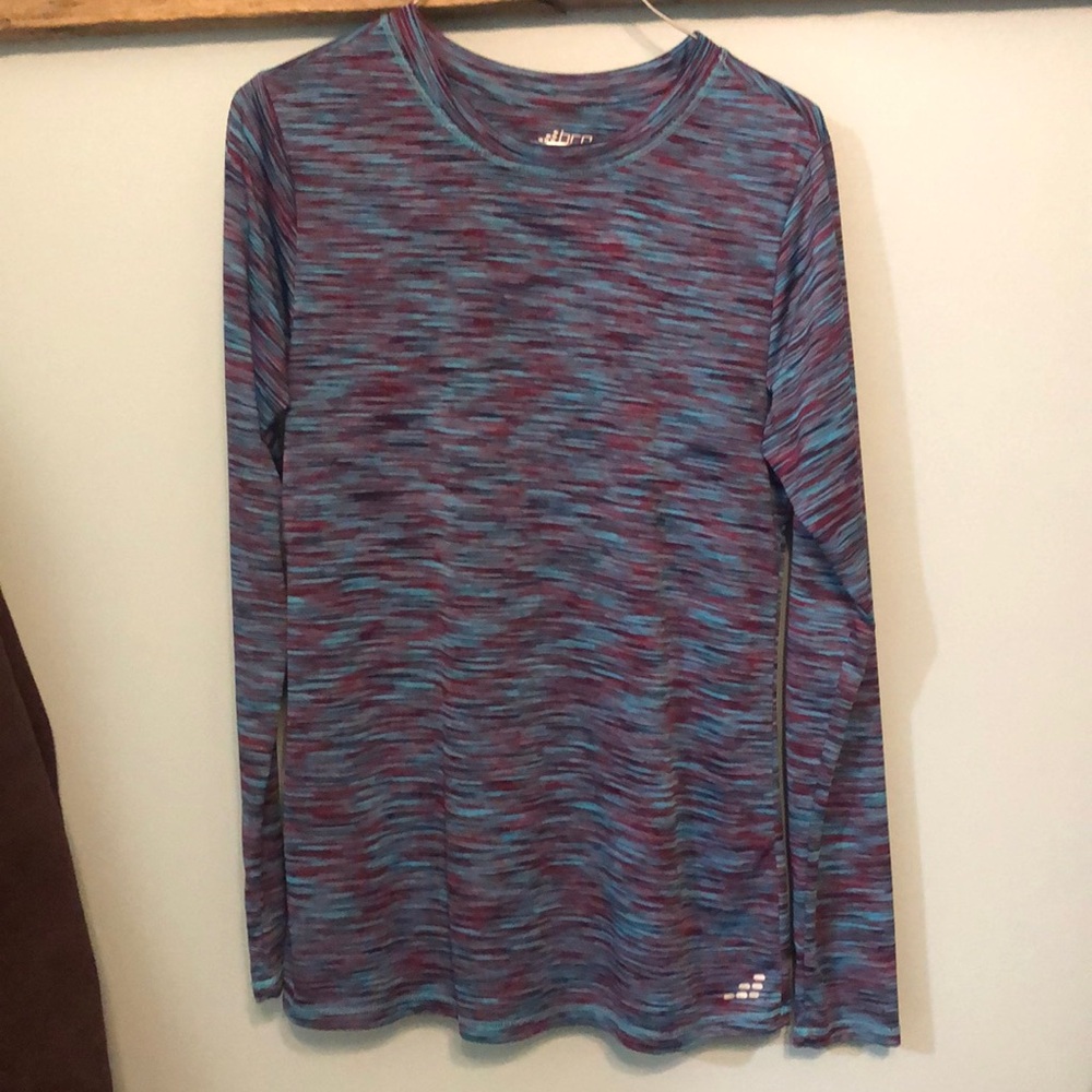 BCG Long Sleeved Top Size Small Blue and Magenta